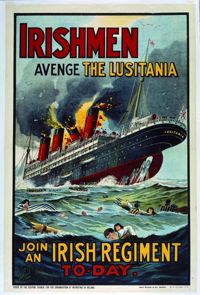 The nationalist rebellion that erupted in Dublin in April 1916 was as much of an event of the world war as the sinking of the Lusitania in 1915. (Trinity College, Dublin)  