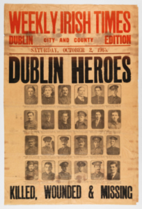 Left: ‘Dublin heroes’? Unfortunately for them, the crucible of the Irish nation was to be elsewhere and at another time. (NMI)